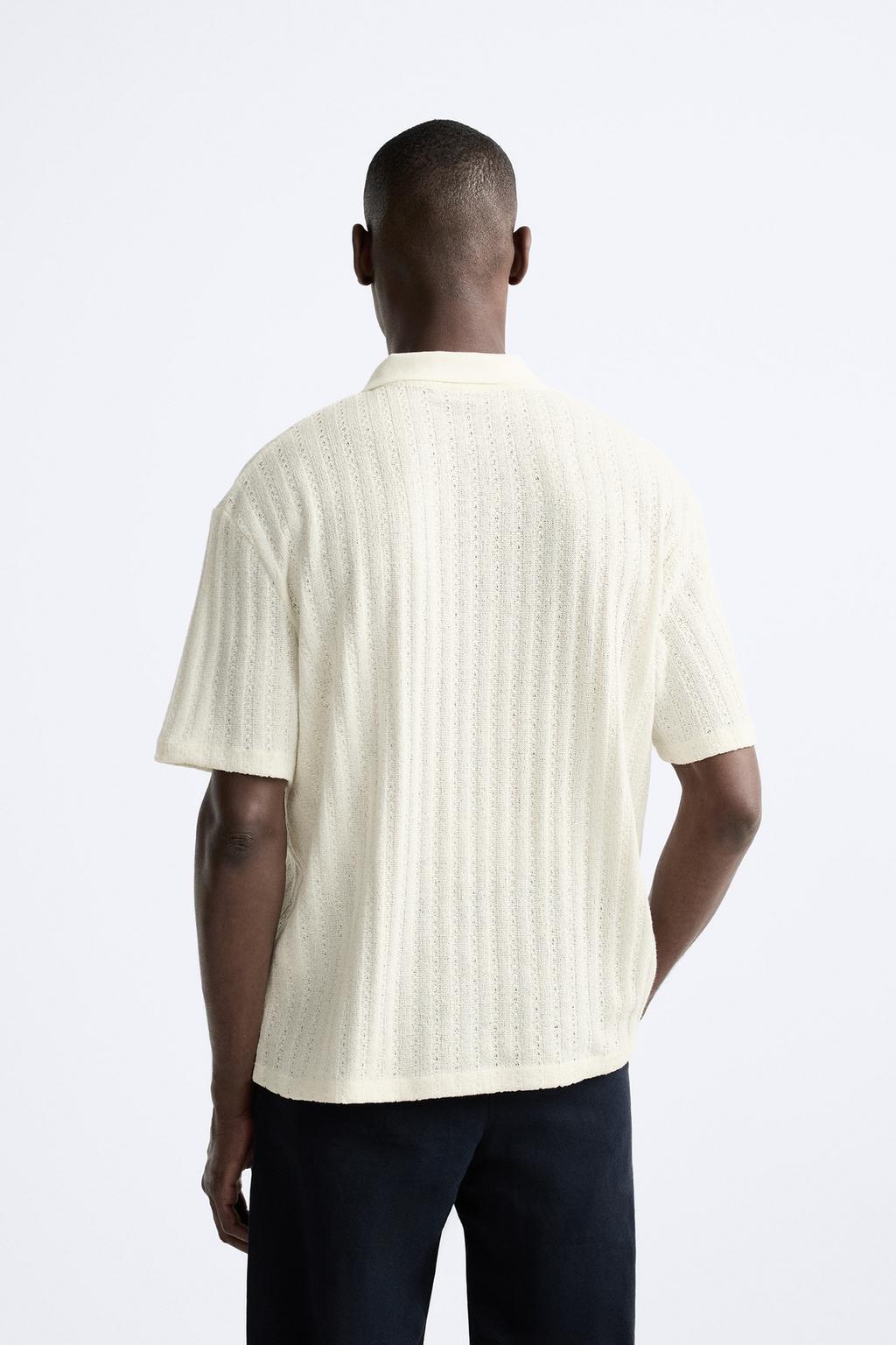 Striped Textured Polo Shirt