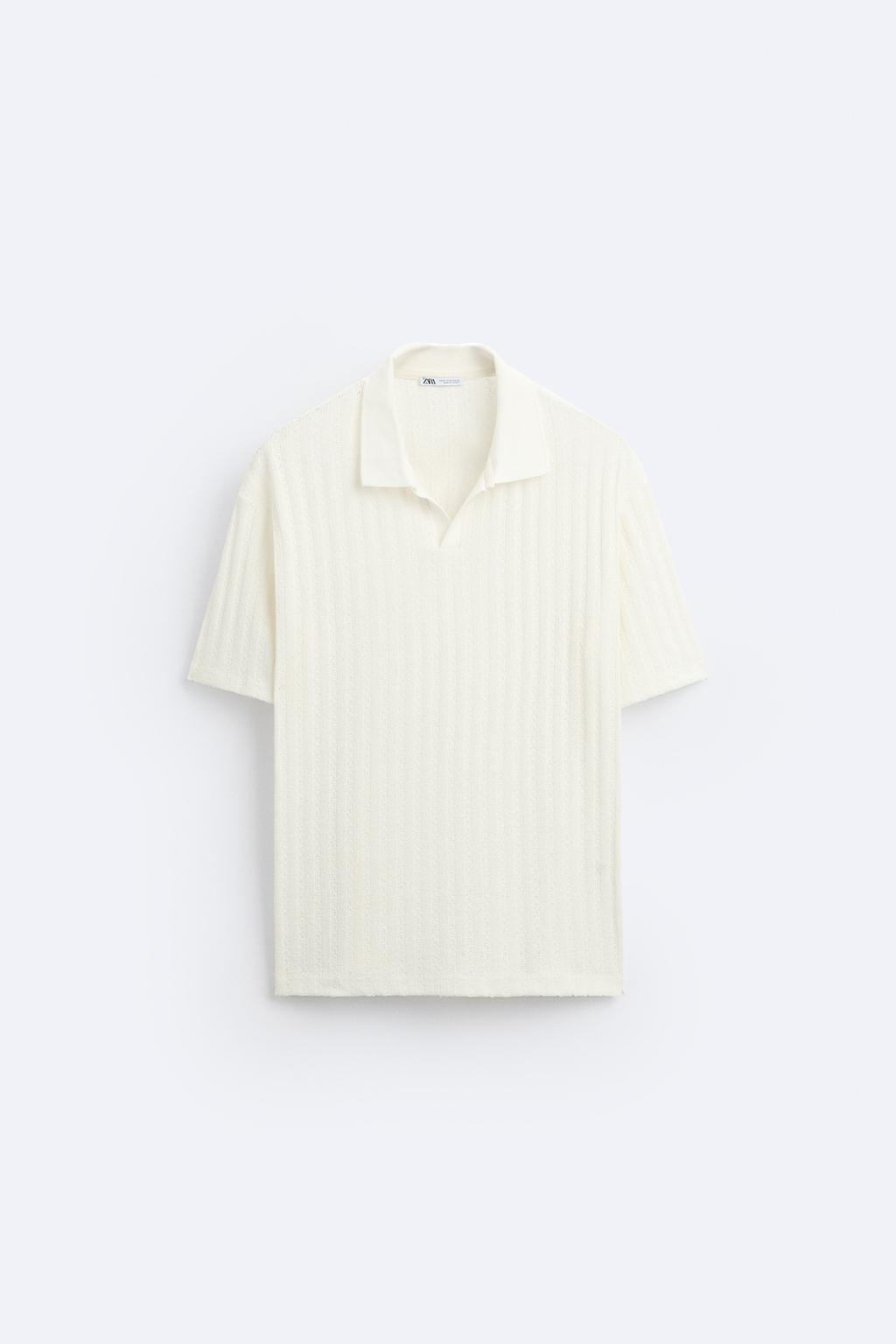 Striped Textured Polo Shirt