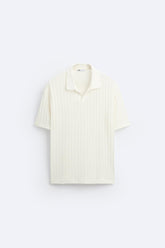 Striped Textured Polo Shirt