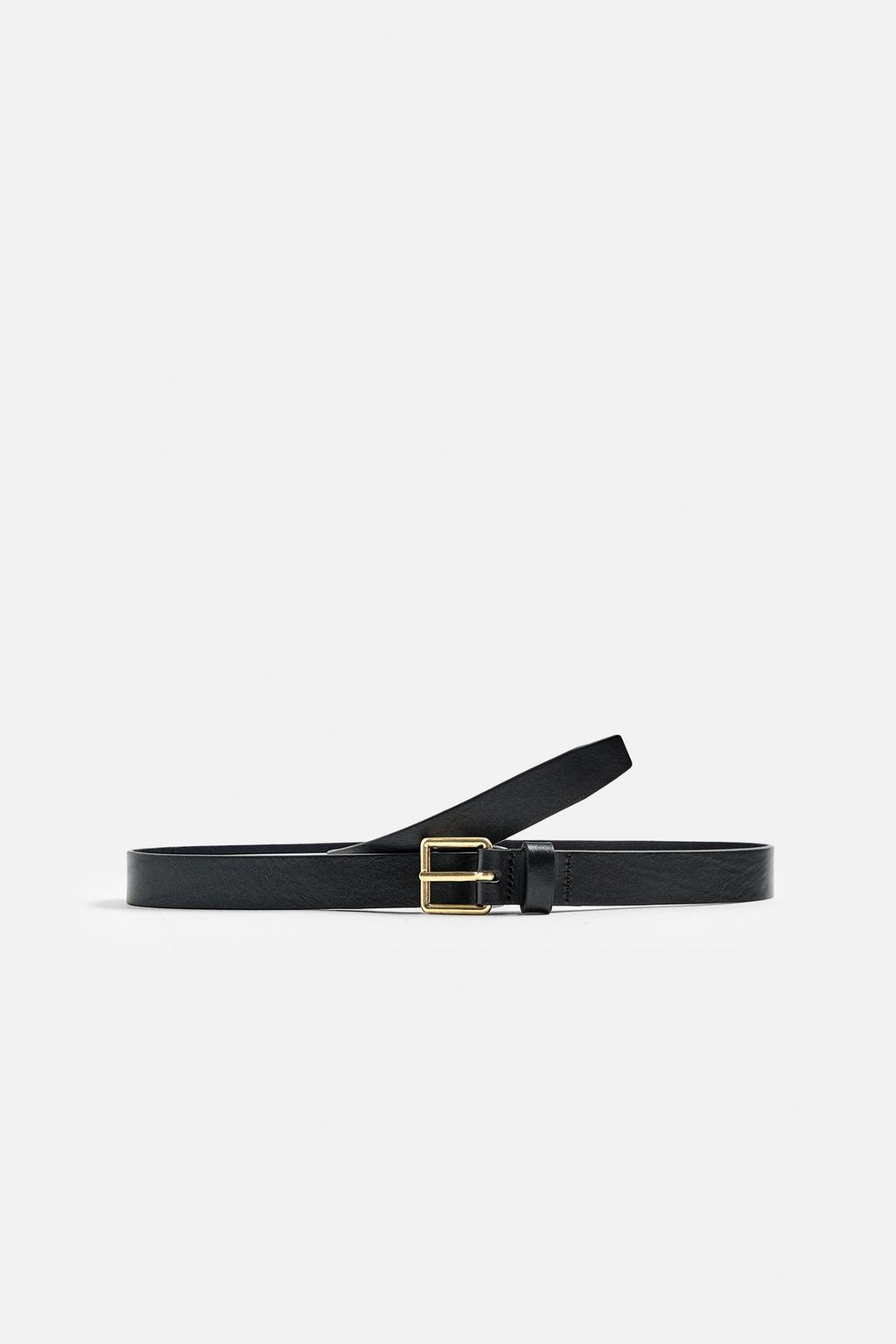 Narrow Leather Belt