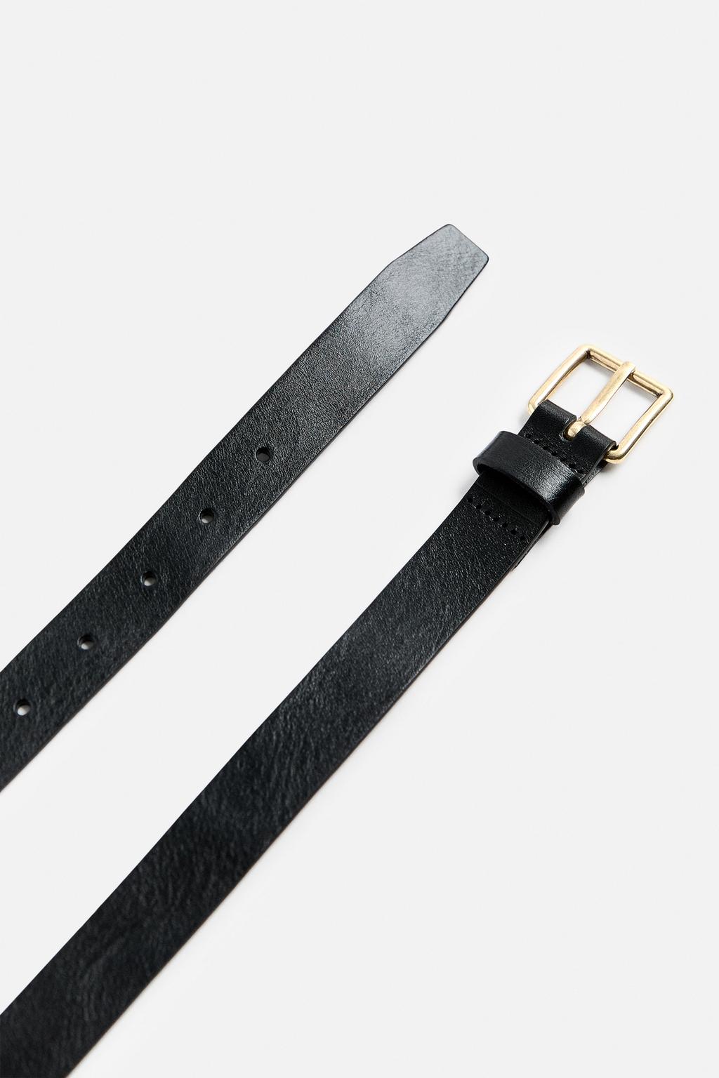 Narrow Leather Belt