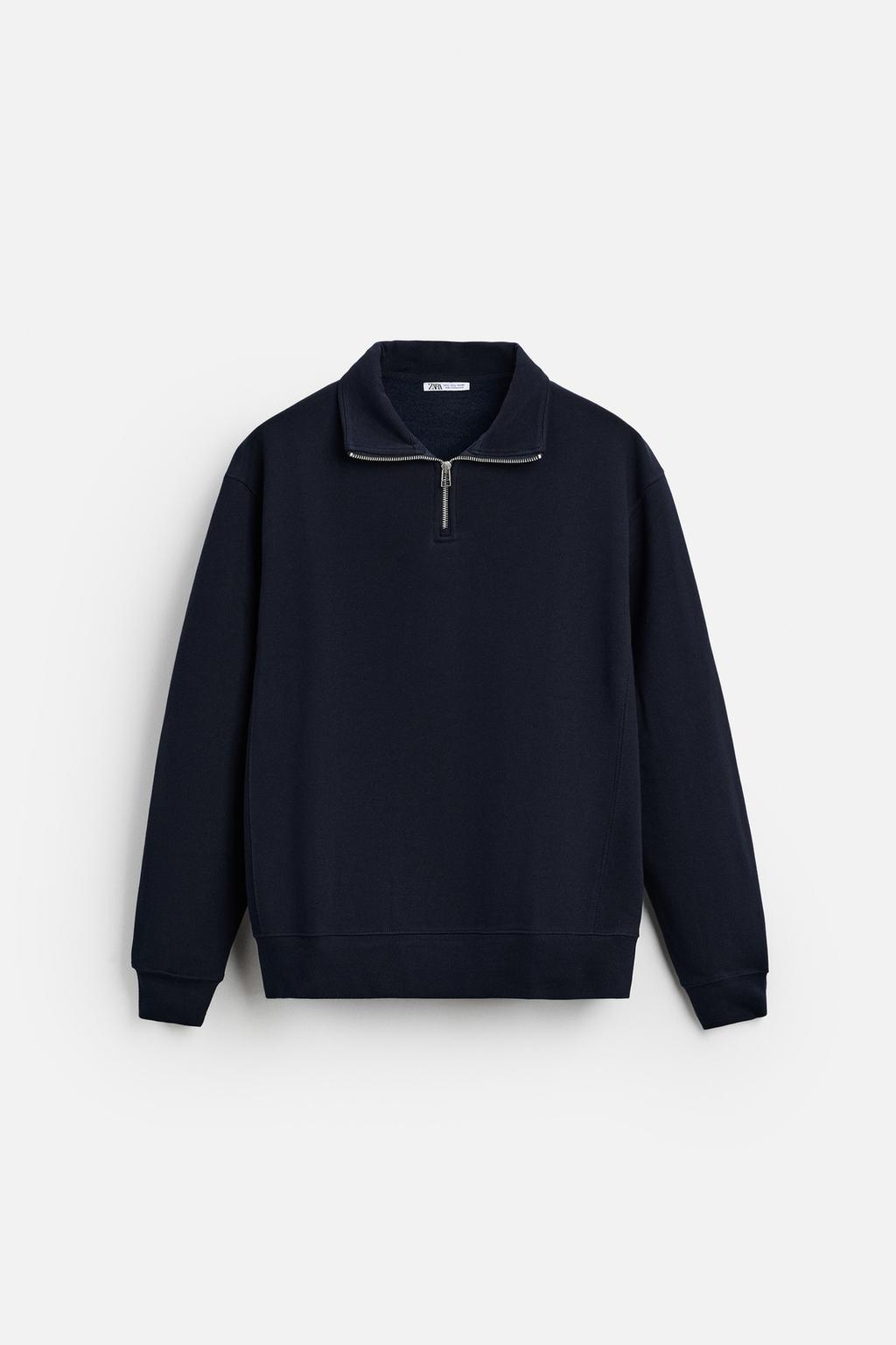 Zip Neck Sweatshirt