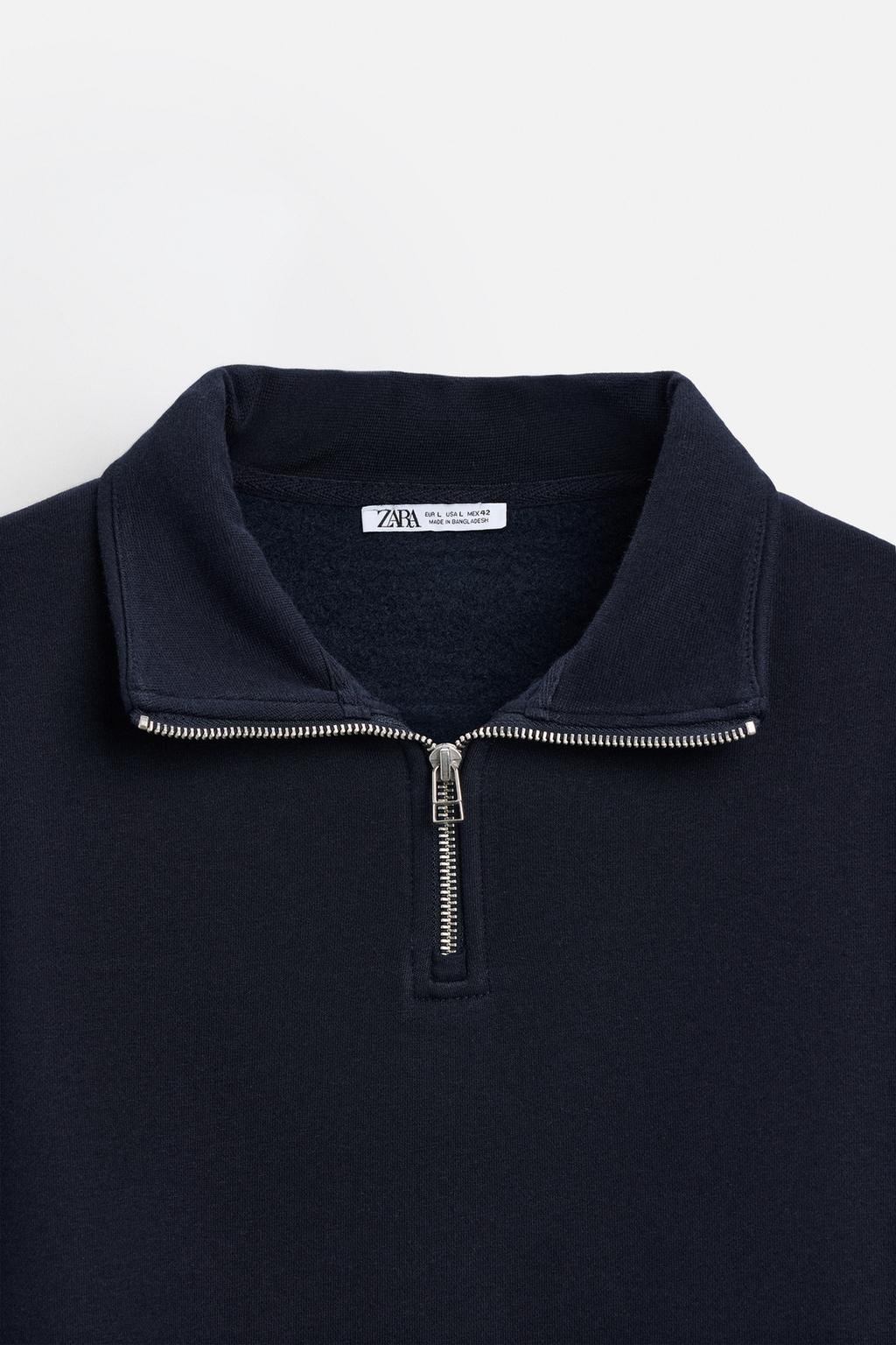 Zip Neck Sweatshirt