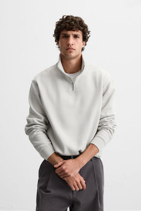 Zip Neck Sweatshirt