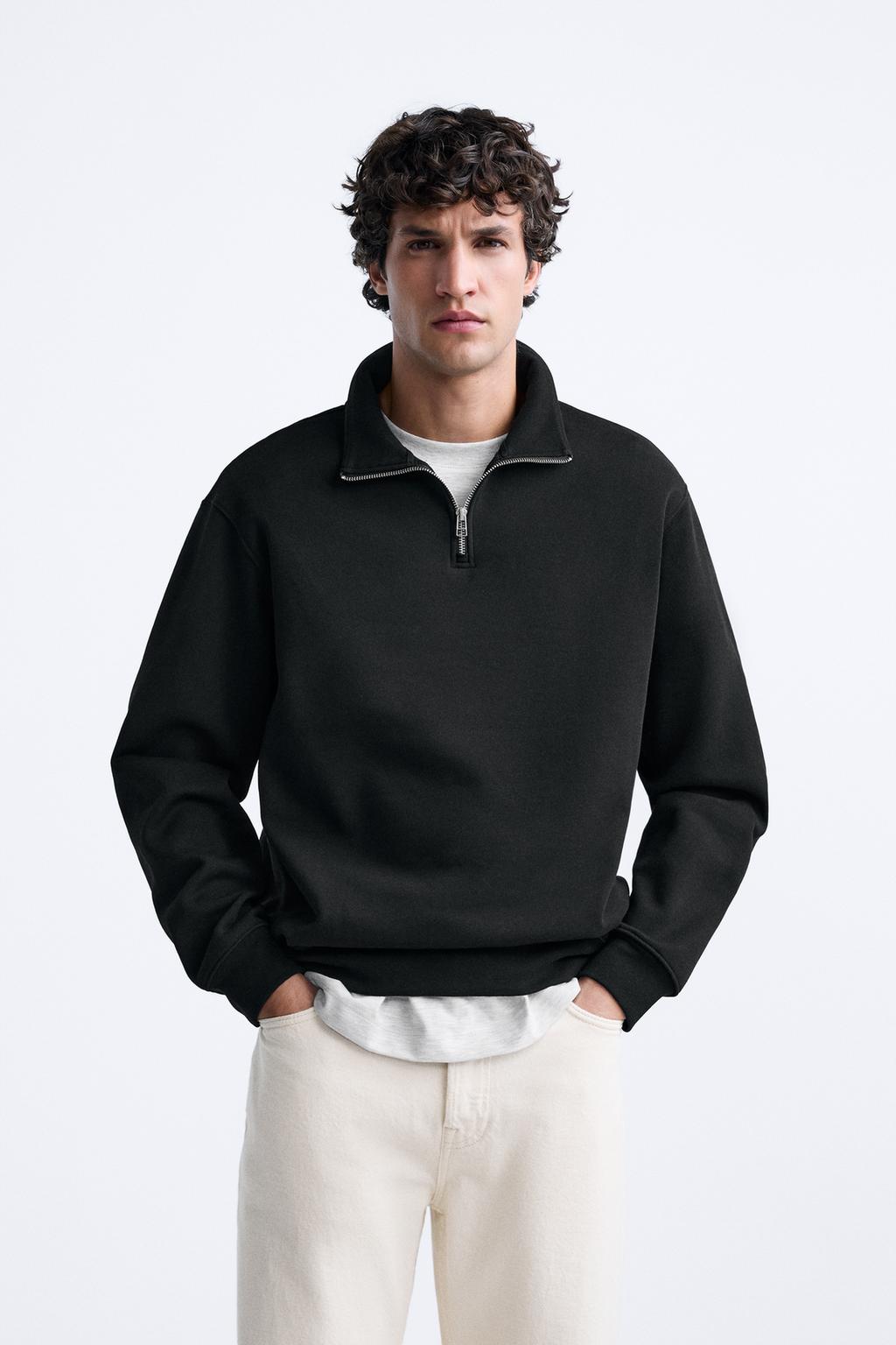 Zip Neck Sweatshirt