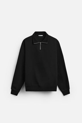 Zip Neck Sweatshirt