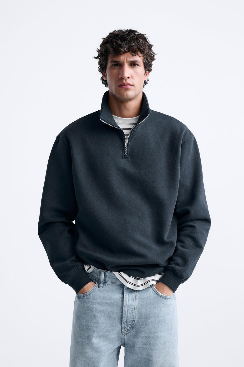 Zip Neck Sweatshirt