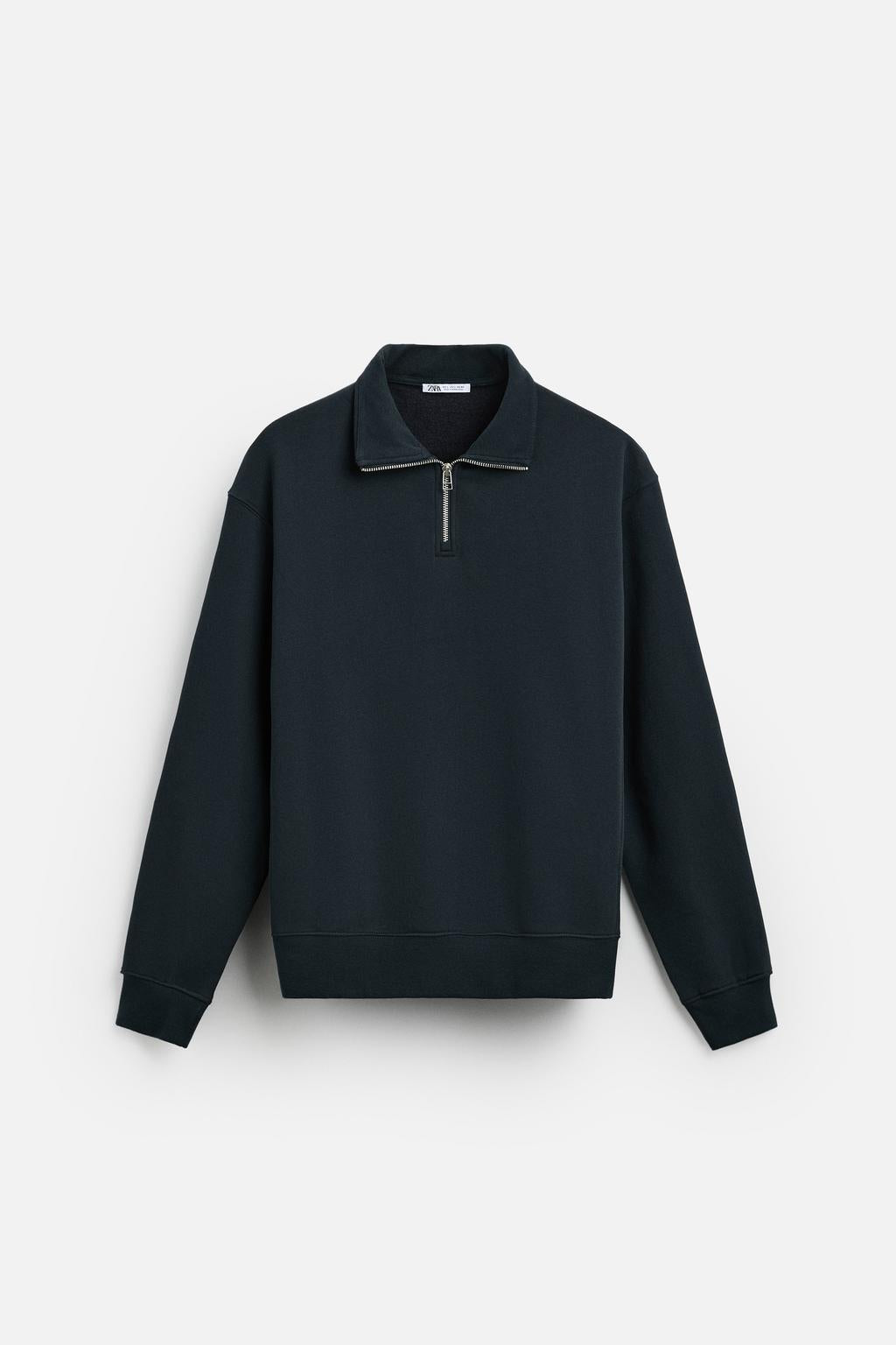 Zip Neck Sweatshirt