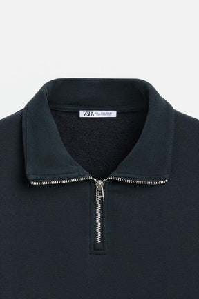 Zip Neck Sweatshirt