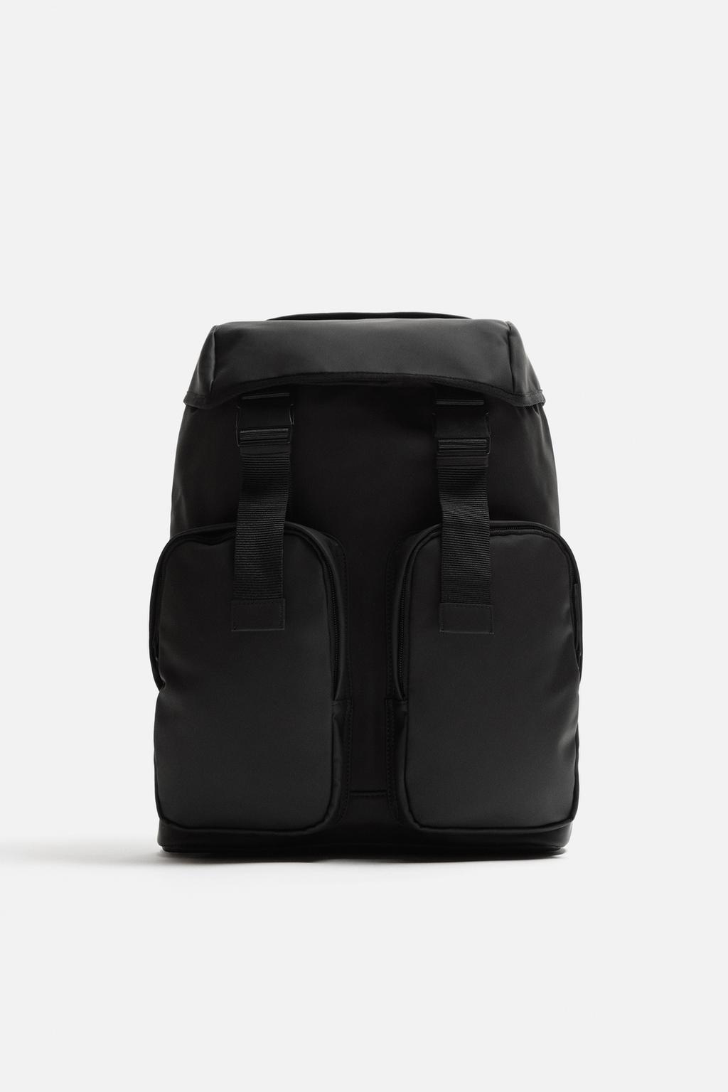 Rubberized Multi-Pocket Backpack