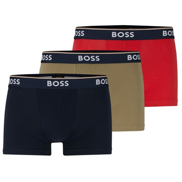 CUECA BOSS TRUNK 3P POWER