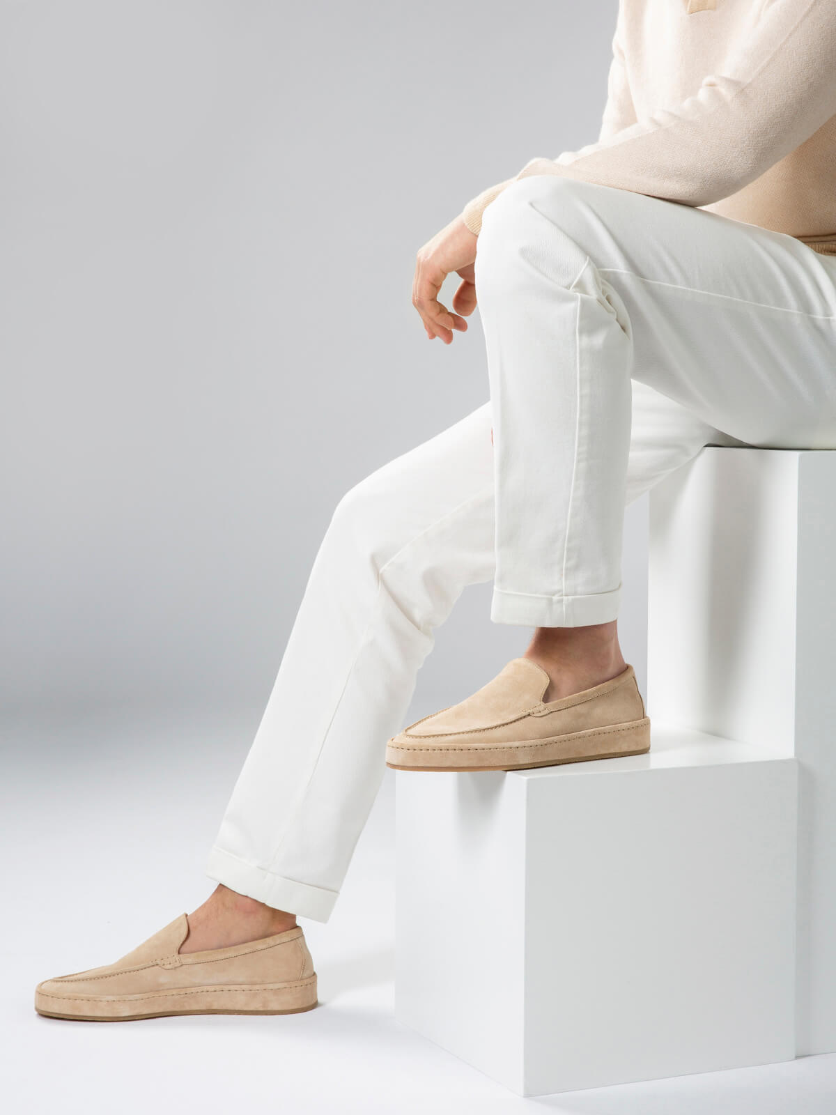 Light Beige Voyager Loafer