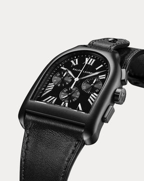 Large Chronograph PVD Black Dial