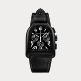 Large Chronograph PVD Black Dial