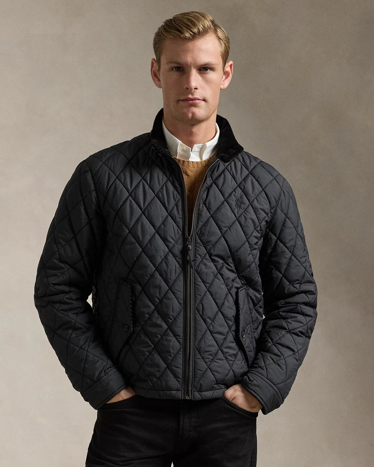 Water-Repellent Quilted Jacket