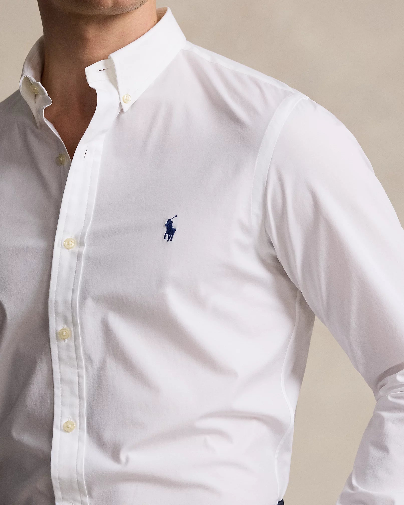 Slim Fit Stretch Poplin Shirt