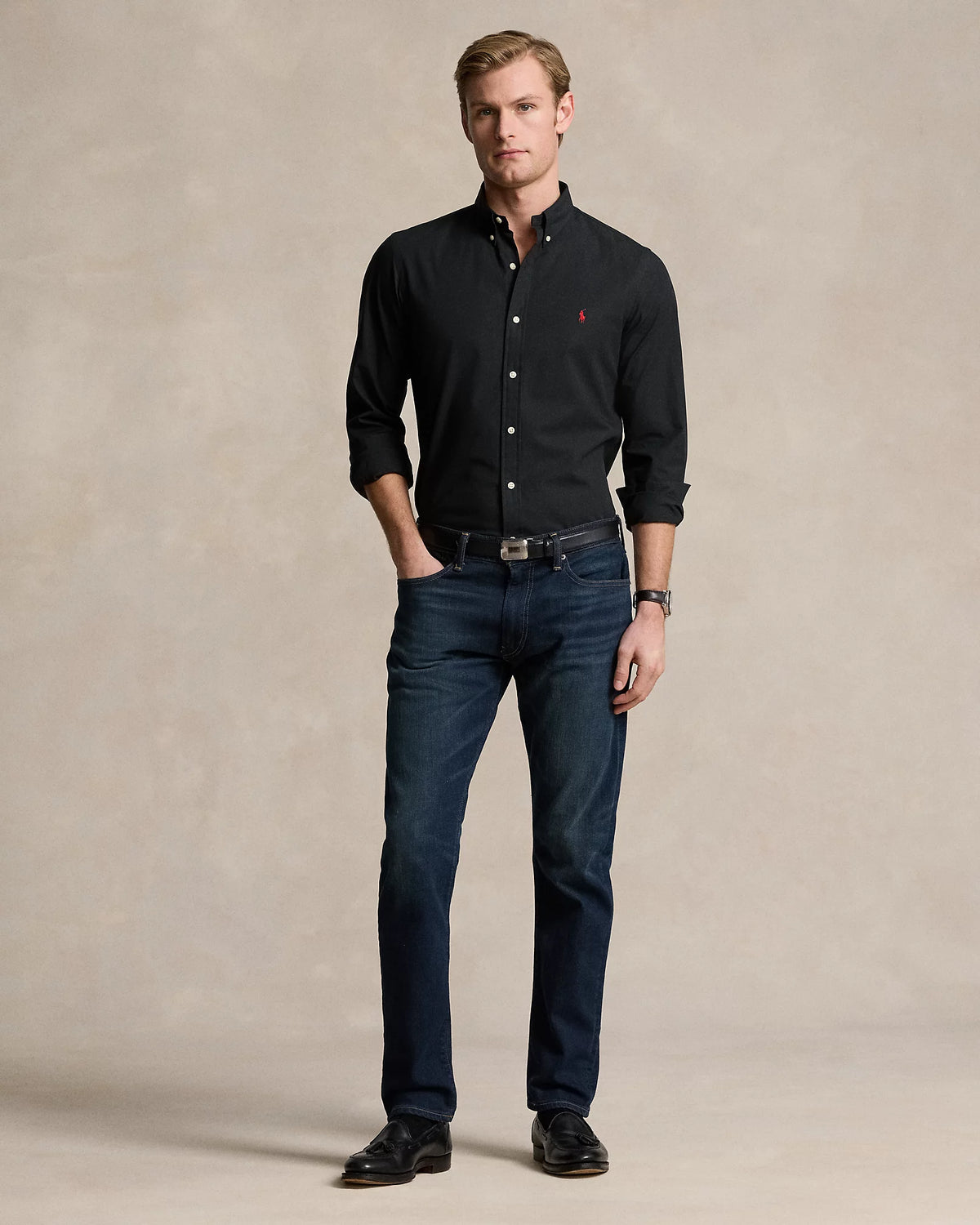 Slim Fit Stretch Poplin Shirt