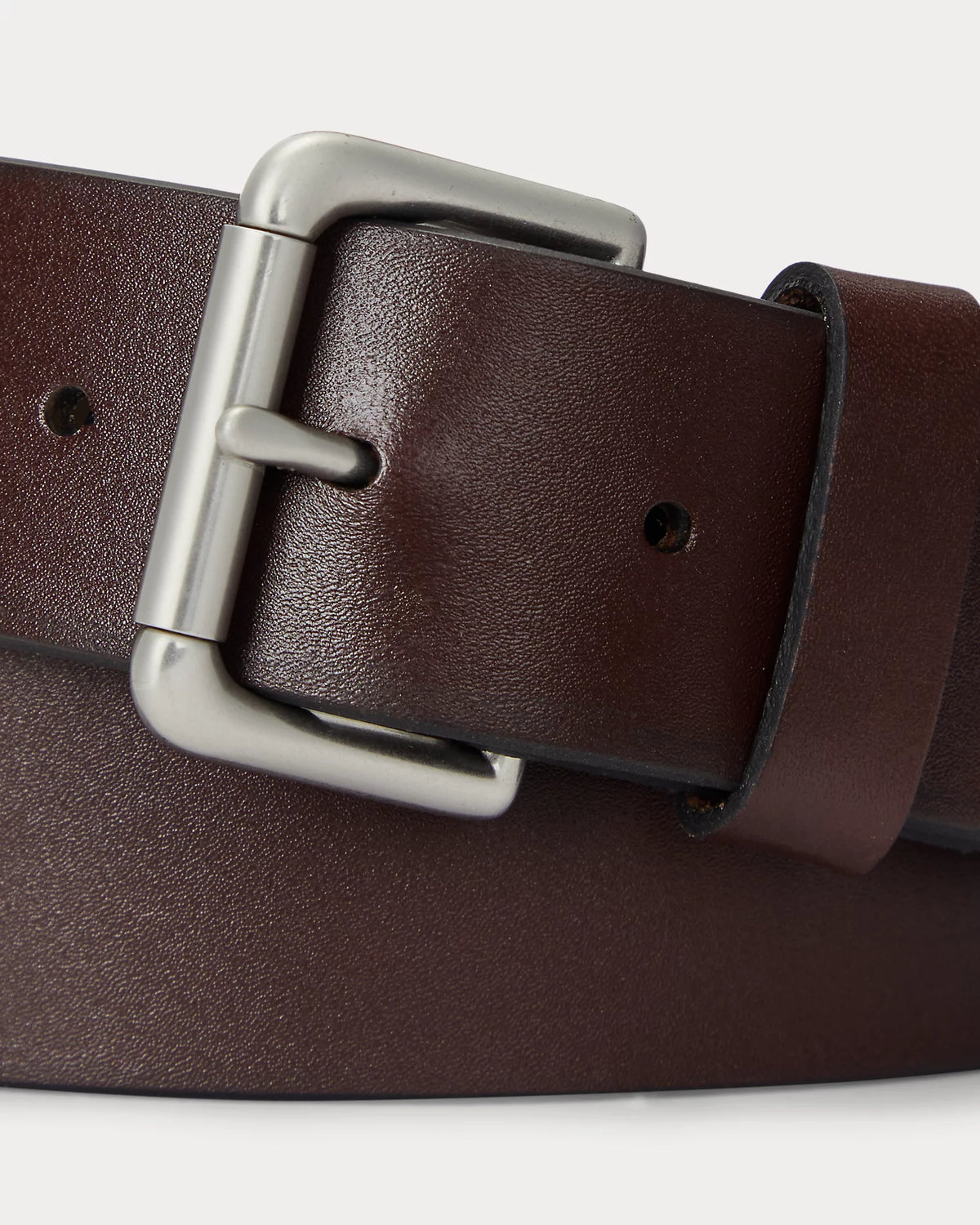 Leather Roller-Buckle Belt