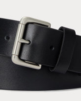 Leather Roller-Buckle Belt