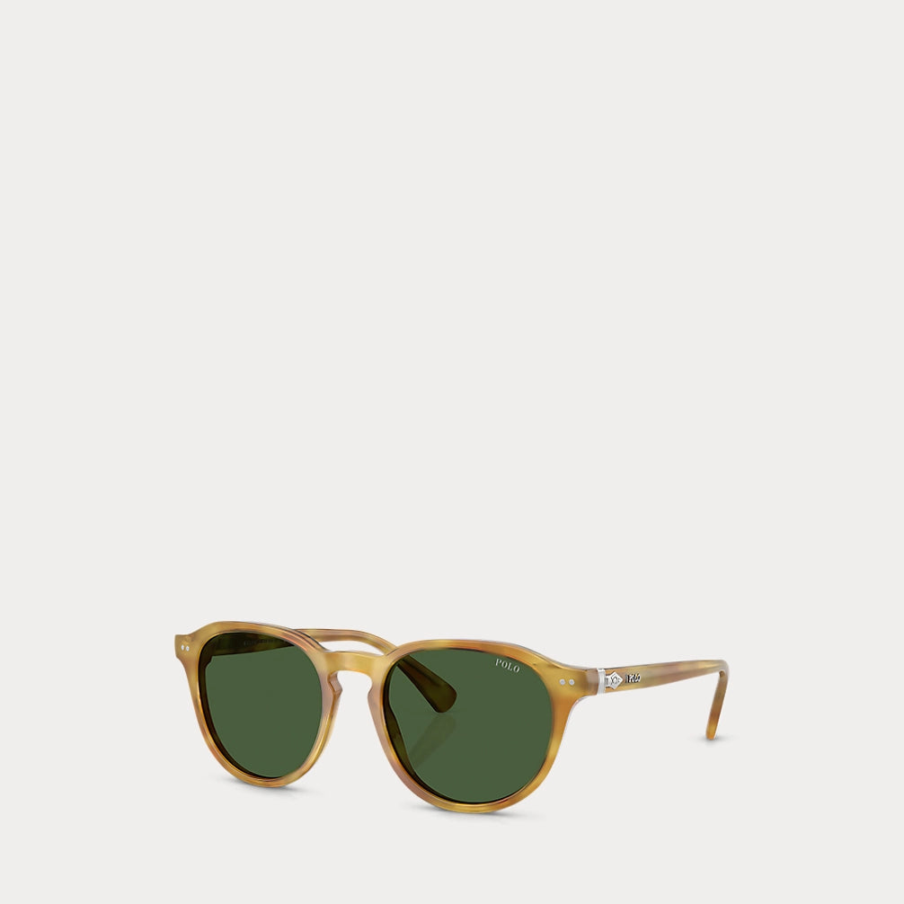 Heritage Pen-Hinge Round Sunglasses