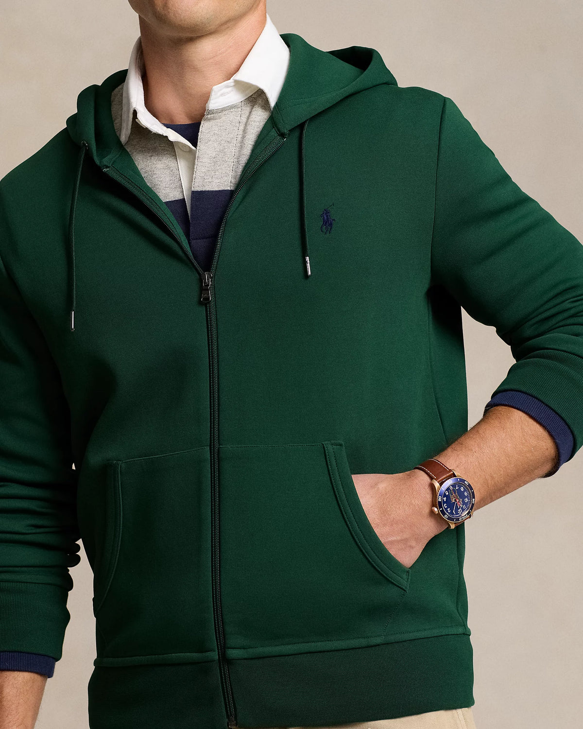 Double-Knit Full-Zip Hoodie